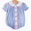 Red Nose Embroidered Bubble, Blue