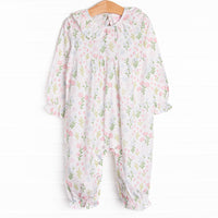 September Sprouts Romper, Blue