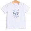 Beneath the Waves Applique Top, White
