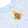 Shake Your Tail Feathers Applique Bubble, Light Blue