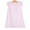 Pencil Me In Applique Dress, Pink Seersucker