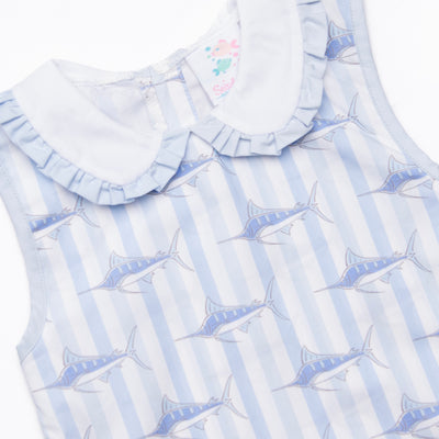 Day At Sea Skirted Bubble, Blue