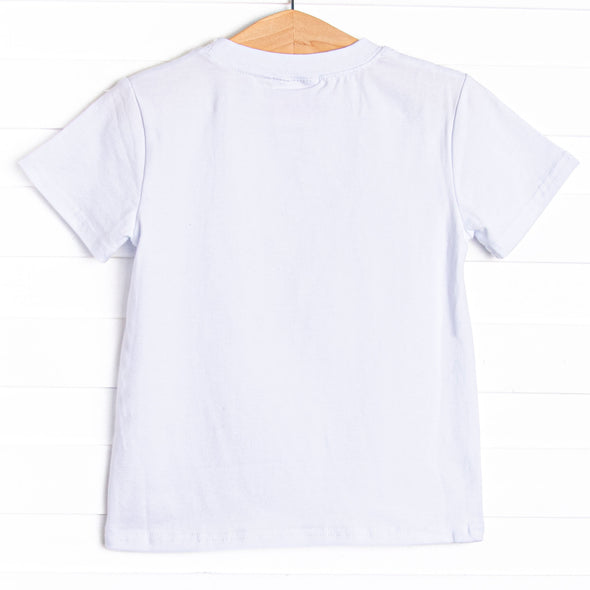 Beneath the Waves Applique Top, White