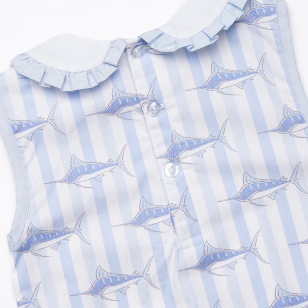 Day At Sea Skirted Bubble, Blue