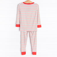 Spearmint Slumber Bamboo Pajama Set, Red