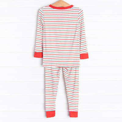 Spearmint Slumber Bamboo Pajama Set, Red