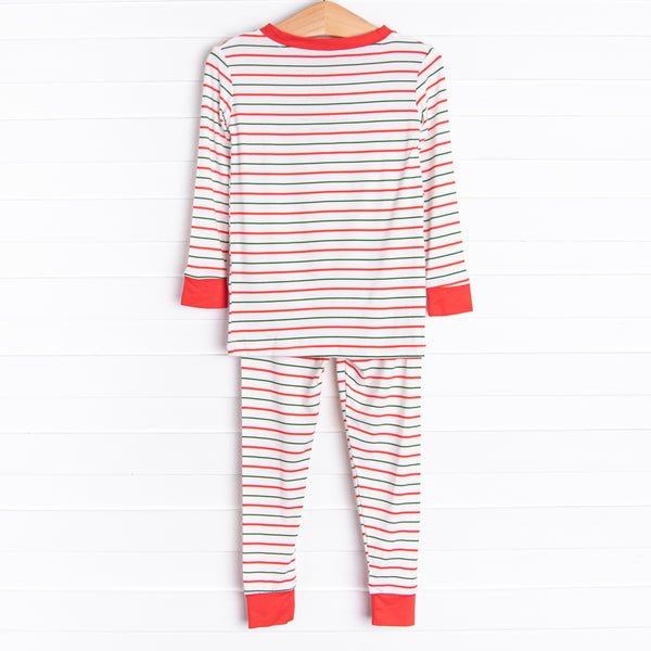 Spearmint Slumber Bamboo Pajama Set, Red