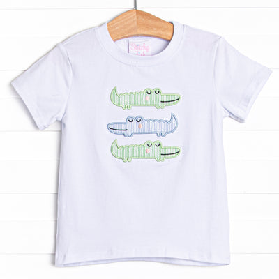 Dundee Dude Applique Top, White