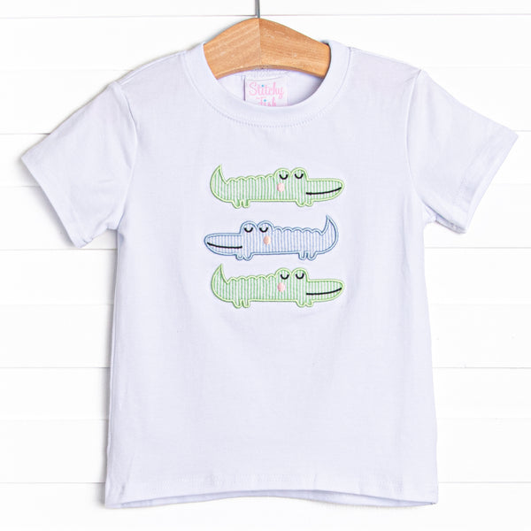 Dundee Dude Applique Top, White