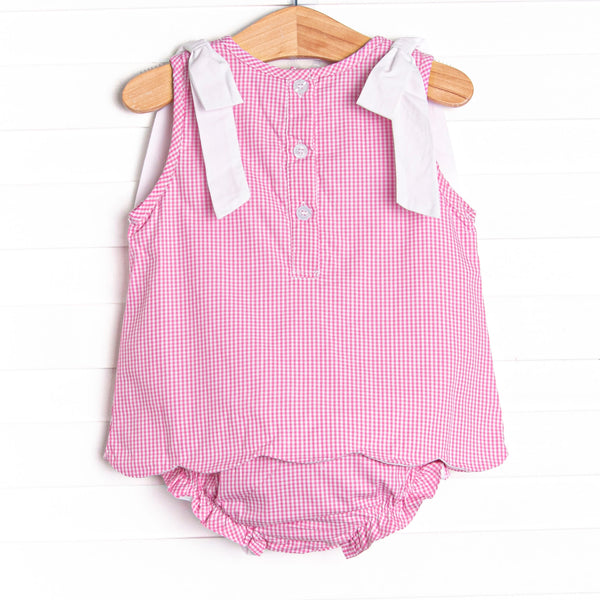 Color Box Cutie Applique Diaper Set, Pink