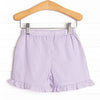 Serenity Seersucker Ruffle Pocket Shorts, (2 Colors)