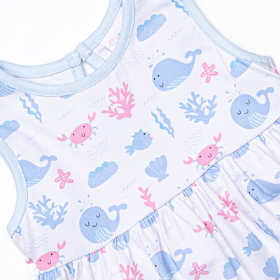Whale-y Good Friends Diaper Set, Blue