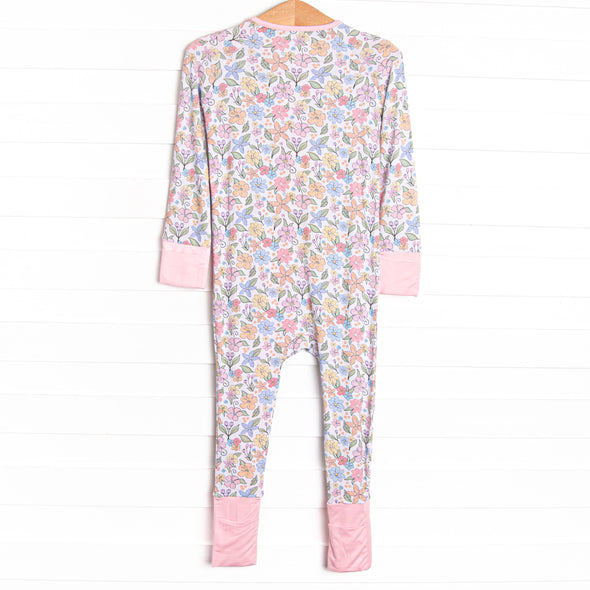 Abundant Blooms Bamboo Zippy Pajama, Pink