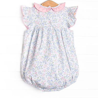 Rosette Blooms Ruffle Bubble, Blue