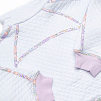 Harper Half Zip Pullover, Blue and Purple