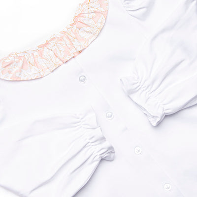 Crisp Autumn Air Smocked Skirt Set, Pink