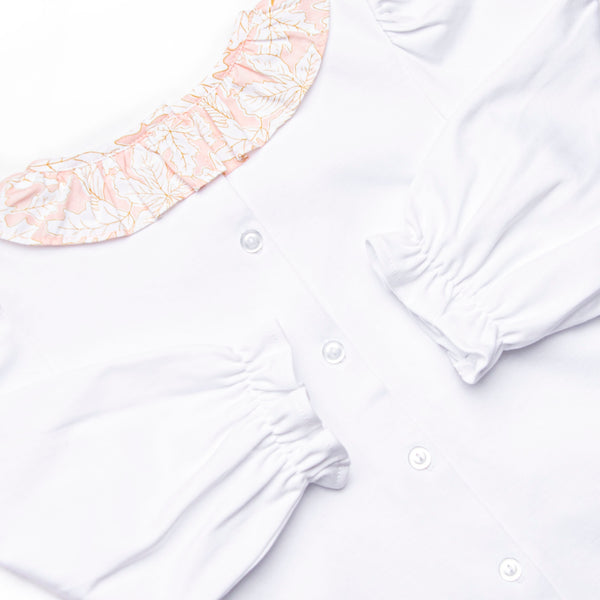 Crisp Autumn Air Smocked Skirt Set, Pink