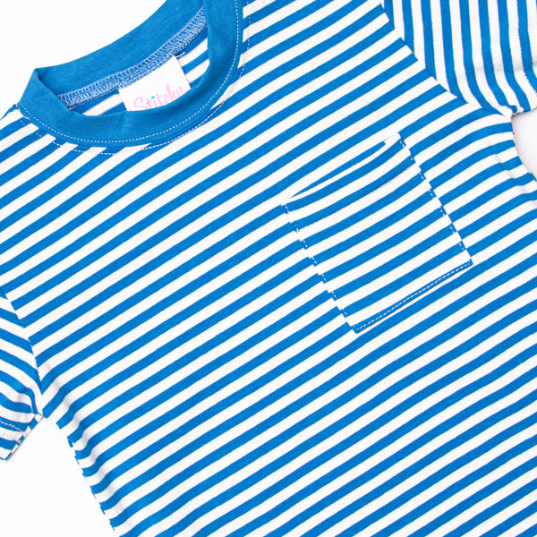 Summer Saurus Short Set, Blue