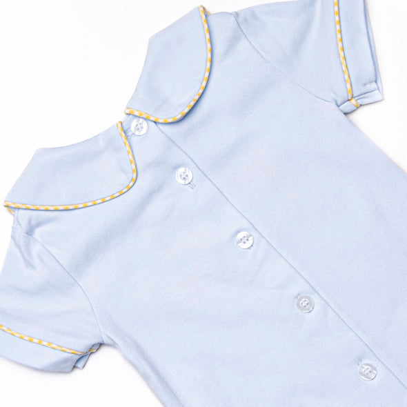 Planting Knowledge Applique Diaper Set, Yellow