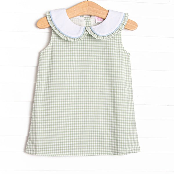 Summer Sage Collared Dress, Green