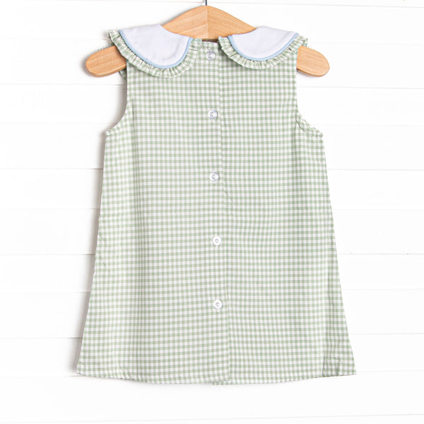 Summer Sage Collared Dress, Green