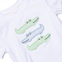 Dundee Dude Applique Top, White