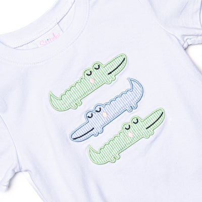 Dundee Dude Applique Top, White