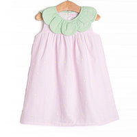 Little Berry Embroidered Dress, Pink