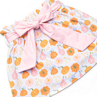 Girly Gourds Applique Skirt Set, Pink