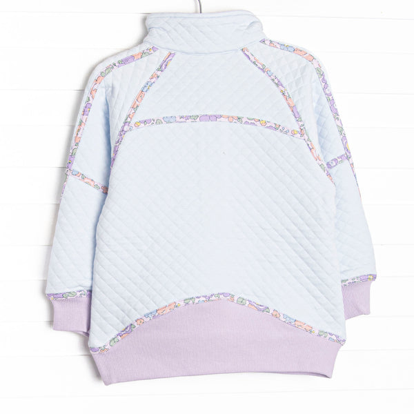 Harper Half Zip Pullover, Blue and Purple