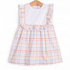 Problem Solver Plaid Ruffle Dress, Red