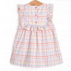 Problem Solver Plaid Ruffle Dress, Red