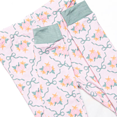 Pretty Pumpkin Patch Bamboo Pajama Set, Pink