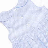 Rosebud Blooms Smocked Pocket Dress, Blue