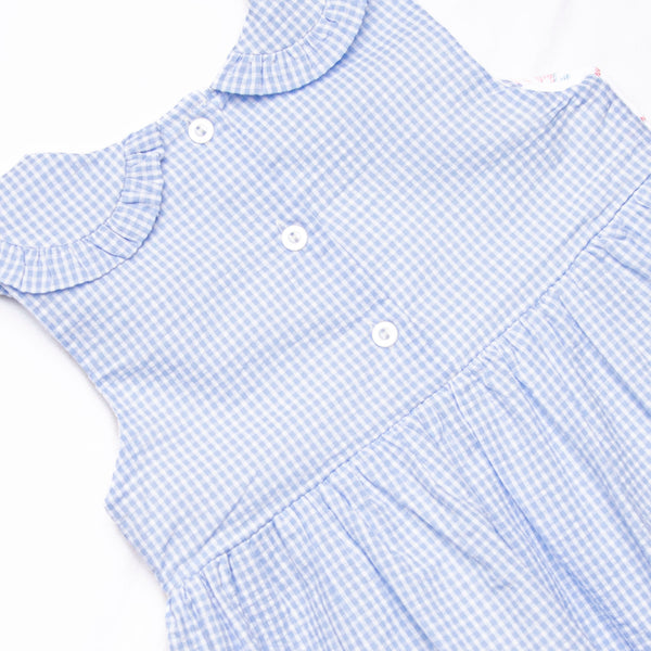 Rosebud Blooms Smocked Pocket Dress, Blue