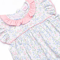 Rosette Blooms Ruffle Bubble, Blue