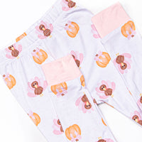Feathers in the Field Bamboo Pajama Set, Pink
