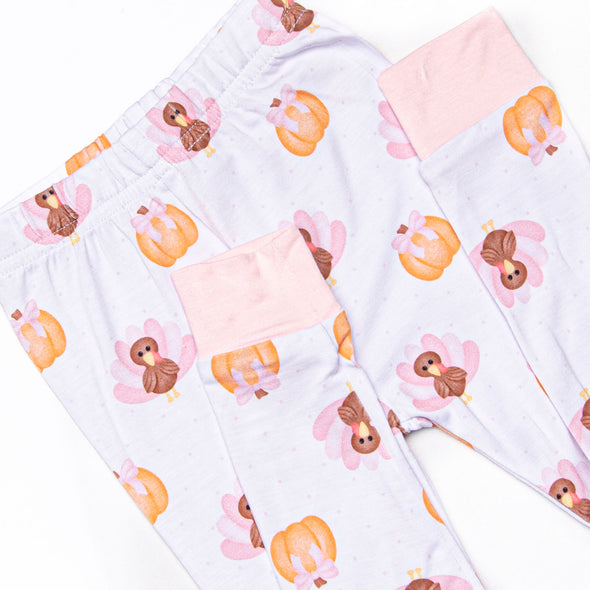 Feathers in the Field Bamboo Pajama Set, Pink