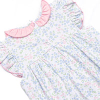 Rosette Blooms Ruffle Bubble, Blue