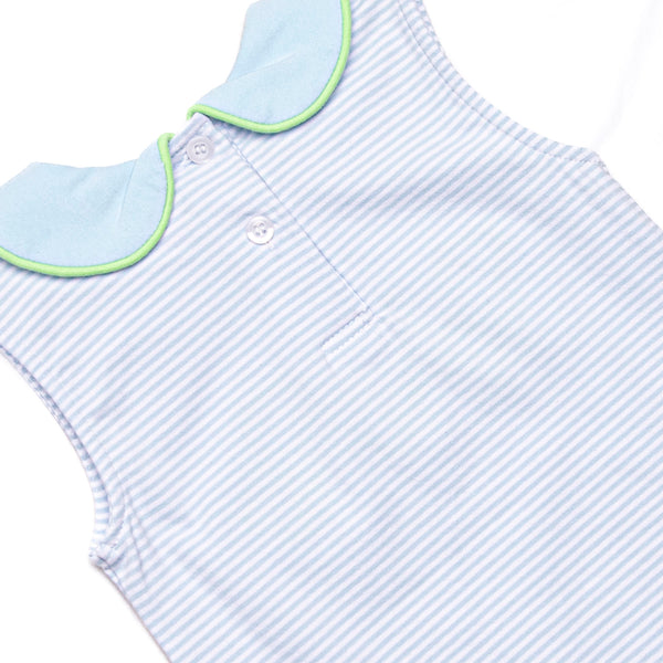 Tyrannosaurus Trio Applique Jon Jon, Blue