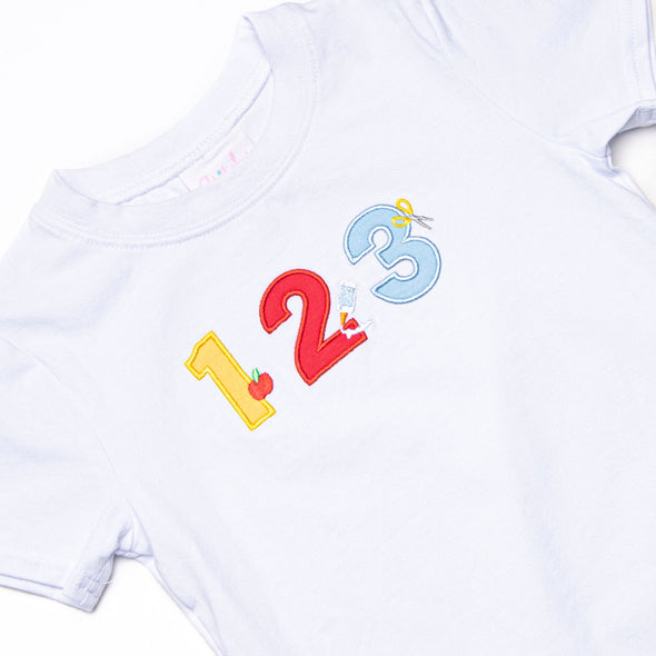 Pre-K Prep Applique Short Set, Red Gingham