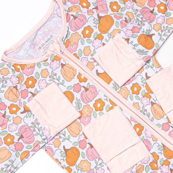 Homeland Harvest Bamboo Zippy Pajama, Pink