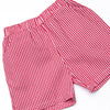 Pre-K Prep Applique Short Set, Red Gingham
