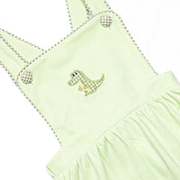Carolina Croc Applique Sunsuit, Green