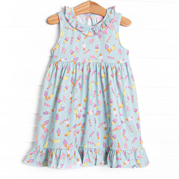 Beat the Heat Treat Sleeveless Dress, Green