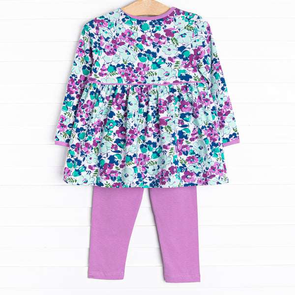 Josie Legging Set, Purple Floral
