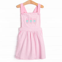 Tangy Treat Applique Dress, Pink