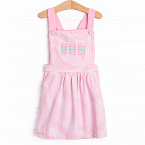 Tangy Treat Applique Dress, Pink