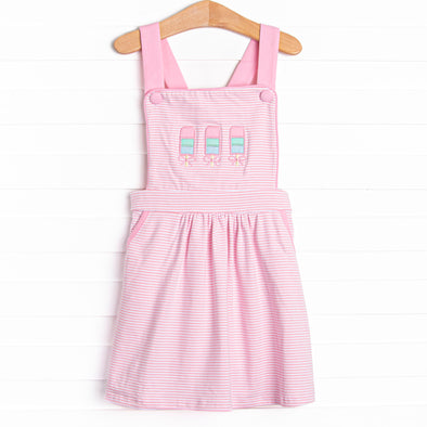Tangy Treat Applique Dress, Pink
