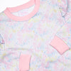 Happy Hippie Sweatshirt Short Set, Pink